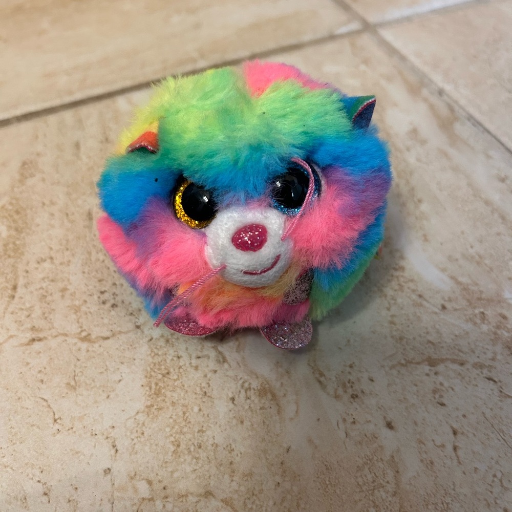 TY Puffies Colorful Hamster Plush Toy